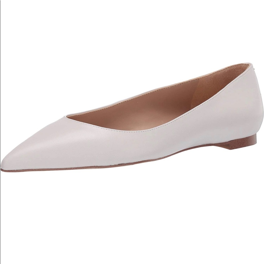 Sam Edelman Stacey white leather flats 8.5 W New
